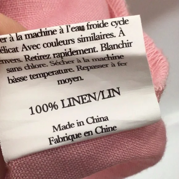 Grae Cove dress women medium pink linen - Picture 7 of 10